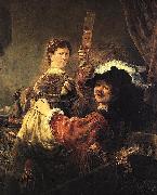 Rembrandt and Saskia in the parable of the Prodigal Son